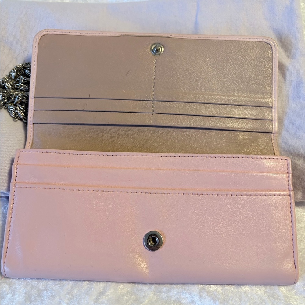Jimmy Choo Ballerina Pink Star-Embellished Long Wallet - Picture 3 of 9